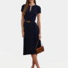 LAUREN RALPH LAUREN Коктейлна рокля 200973369001 Тъмносин Regular Fit цвят на ниска цена