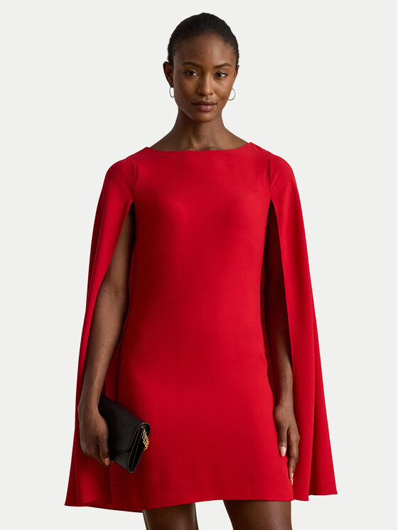 LAUREN RALPH LAUREN Коктейлна рокля 253980921004 Червен Slim Fit цвят на ниска цена
