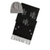 LAUREN RALPH LAUREN Комплект шал и шапка LAUREN RALPH LAUREN-454P04457 Черен цвят на ниска цена
