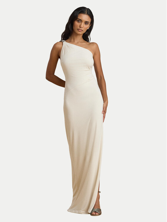 LAUREN RALPH LAUREN Официална рокля 253980922003 Екрю Slim Fit цвят на ниска цена