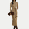 LAUREN RALPH LAUREN Плетена рокля 200980028003 Бежов Slim Fit цвят на ниска цена