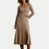 LAUREN RALPH LAUREN Плетена рокля 200980038001 Бежов Slim Fit цвят на ниска цена