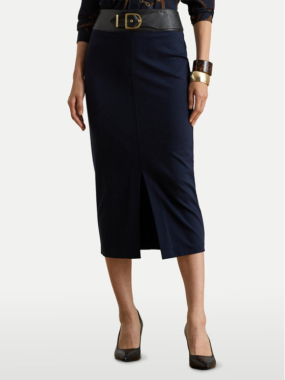 LAUREN RALPH LAUREN Пола тип молив 200P03729001 Тъмносин Regular Fit цвят на ниска цена