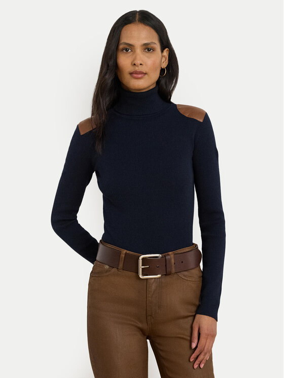 LAUREN RALPH LAUREN Поло 200951386008 Тъмносин Slim Fit цвят на ниска цена
