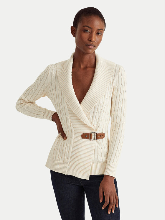 LAUREN RALPH LAUREN Пуловер 200808258004 Бежов Relaxed Fit цвят на ниска цена