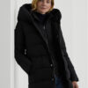 LAUREN RALPH LAUREN Пухено яке 297962420002 Черен Oversize цвят на ниска цена
