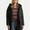 LAUREN RALPH LAUREN Пухено яке 297P04087001 Черен Regular Fit цвят на ниска цена