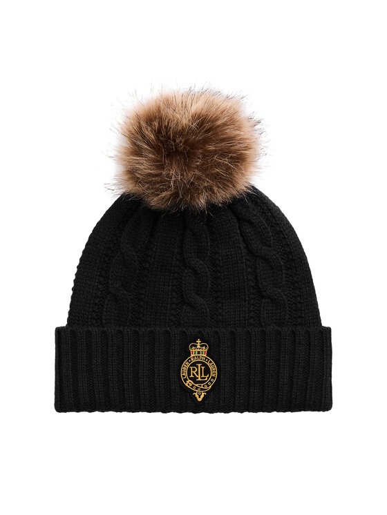 LAUREN RALPH LAUREN Шапка 454P04455003 Черен цвят на ниска цена