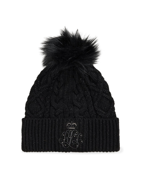 LAUREN RALPH LAUREN Шапка 454P04857001 Черен цвят на ниска цена