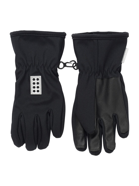 LEGO Детски ръкавици Lwatlin 705 22863 Черен цвят на ниска цена