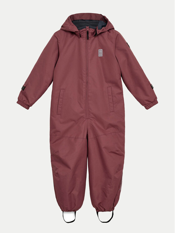 LEGO Зимен детски гащеризон LWJORI 11010428 Бордо Regular Fit цвят на ниска цена