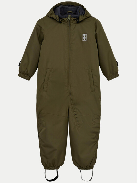 LEGO Зимен детски гащеризон LWJORI 11010428 Зелен Regular Fit цвят на ниска цена