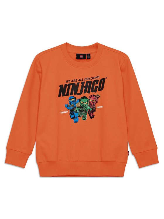 LEGO Суитшърт Ninjago 11010944 Оранжев Regular Fit цвят на ниска цена