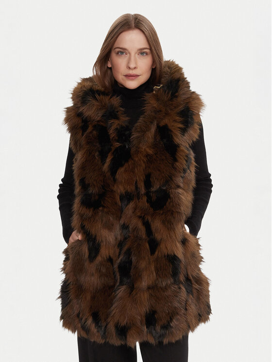 LOLA CASADEMUNT Елек LF2501008 Кафяв Regular Fit цвят на ниска цена