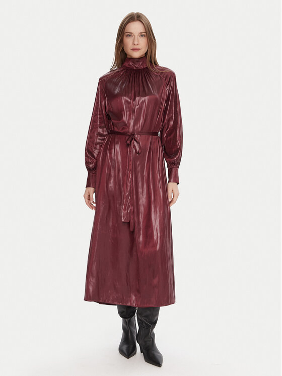 LOLA CASADEMUNT Коктейлна рокля LF2516017 Бордо Regular Fit цвят на ниска цена