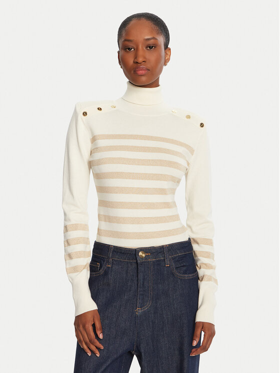 LOLA CASADEMUNT Поло LF2511008 Екрю Regular Fit цвят на ниска цена