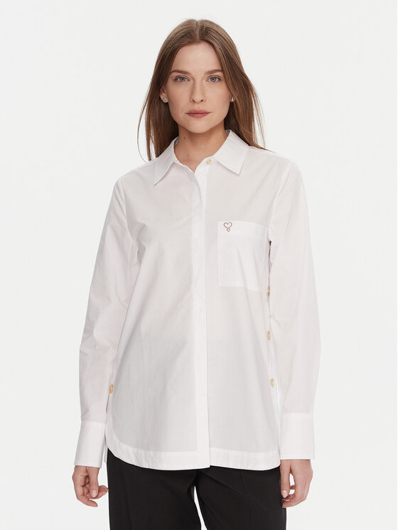 LOLA CASADEMUNT Риза LF2515025 Бял Regular Fit цвят на ниска цена