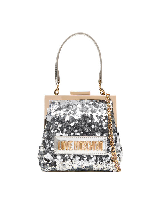 LOVE MOSCHINO Дамска чанта JC4146PP0NKK190A Сребрист цвят на ниска цена