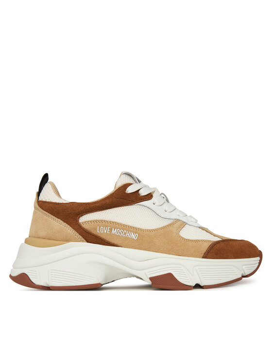 LOVE MOSCHINO Сникърси JA15246G0NIQF10B Бежов цвят на ниска цена