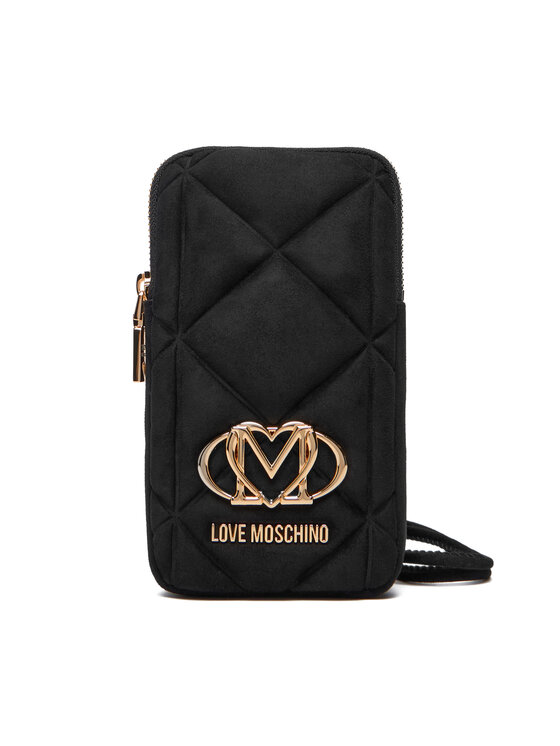 LOVE MOSCHINO Чантичка за телефон JC5645PP0NKE0000 Черен цвят на ниска цена