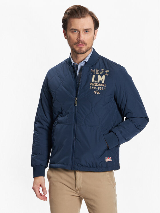 La Martina Преходно яке VMO300 PL028 Тъмносин Regular Fit цвят на ниска цена