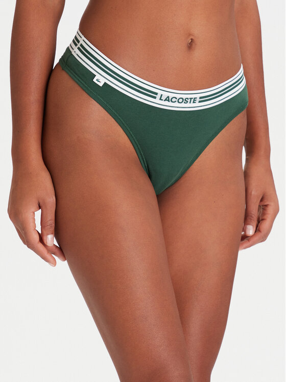 Lacoste Бикини тип прашка 8F5198 Зелен цвят на ниска цена