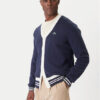 Lacoste Кардиган AH7725 Тъмносин Regular Fit цвят на ниска цена