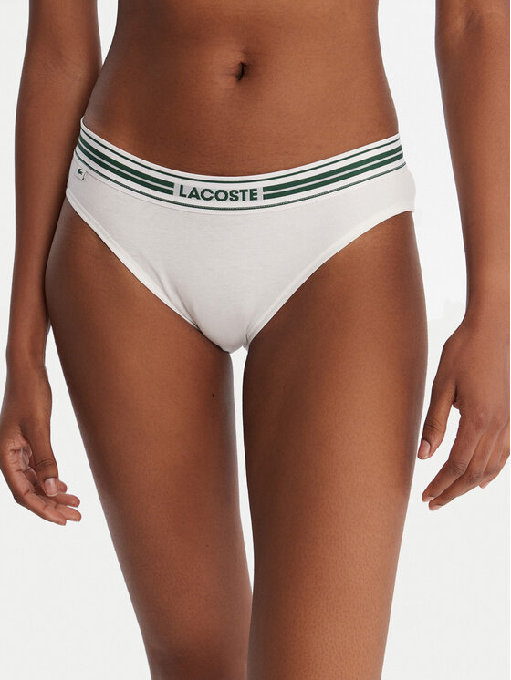 Lacoste Класически дамски бикини 8F1333 Бял цвят на ниска цена