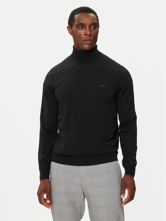 Lacoste Поло AH1959 Черен Regular Fit цвят на ниска цена