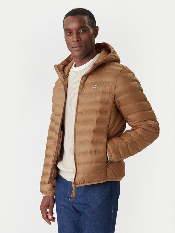 Lacoste Преходно яке BH2909 Кафяв Regular Fit цвят на ниска цена