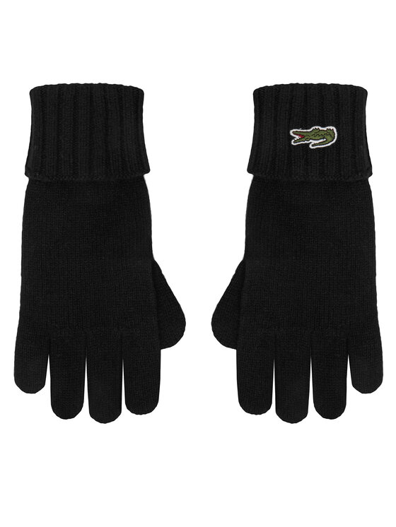 Lacoste Ръкавици RV0452 Черен цвят на ниска цена