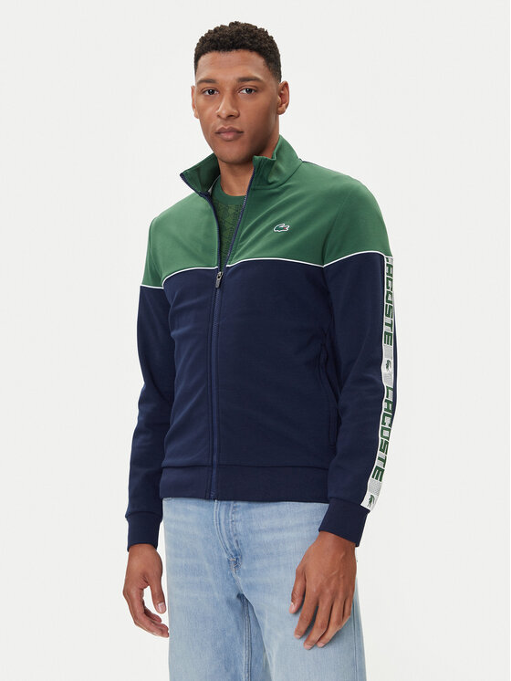 Lacoste Суитшърт SH4751 Тъмносин Regular Fit цвят на ниска цена