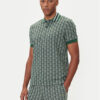 Lacoste Тениска с яка и копчета DH1417 Зелен Regular Fit цвят на ниска цена