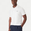 Lacoste Тениска с яка и копчета DH2050 Бял Regular Fit цвят на ниска цена