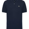 Lacoste Тениска с яка и копчета L1212 Тъмносин Classic Fit цвят на ниска цена
