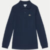 Lacoste Тениска с яка и копчета PJ8915 Тъмносин Regular Fit цвят на ниска цена