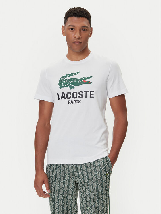 Lacoste Тишърт TH5634 Бял Regular Fit цвят на ниска цена