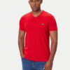 Lacoste Тишърт TH6710 Червен Regular Fit цвят на ниска цена