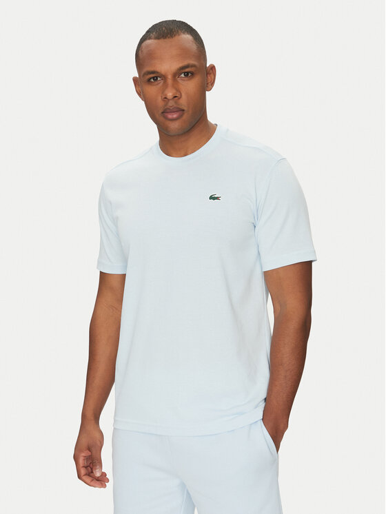 Lacoste Тишърт TH7618 Светлосиньо Regular Fit цвят на ниска цена