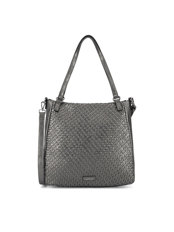 Lasocki Дамска чанта C-LSK-K-046-06 Сребрист цвят на ниска цена