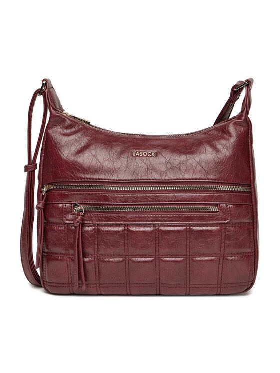 Lasocki Дамска чанта C-LSK-L-010-08 Бордо цвят на ниска цена