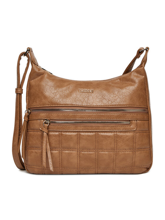 Lasocki Дамска чанта C-LSK-L-010-08 Кафяв цвят на ниска цена
