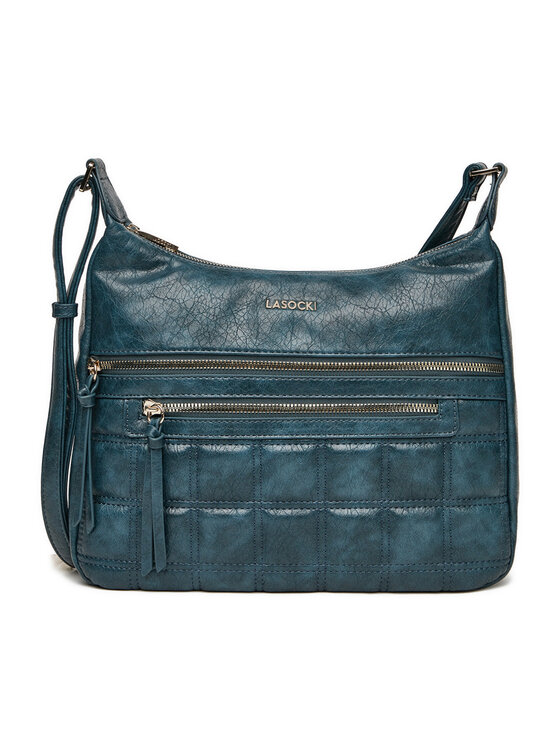 Lasocki Дамска чанта C-LSK-L-010-08 Тъмносин цвят на ниска цена