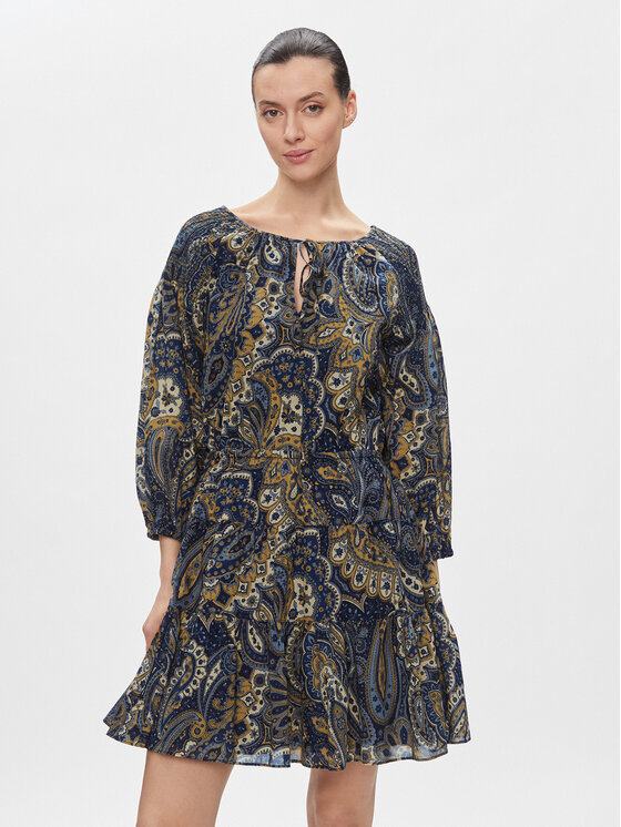 Lauren Ralph Lauren Ежедневна рокля 250926408001 Тъмносин Regular Fit цвят на ниска цена