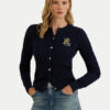 Lauren Ralph Lauren Кардиган 200932225002 Тъмносин Slim Fit цвят на ниска цена