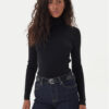 Lauren Ralph Lauren Поло L/s Turtle Neck 200643398011 Черен Slim Fit цвят на ниска цена