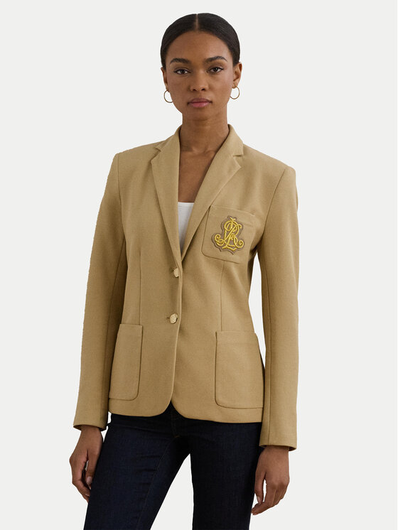 Lauren Ralph Lauren Сако 200797305013 Бежов Regular Fit цвят на ниска цена