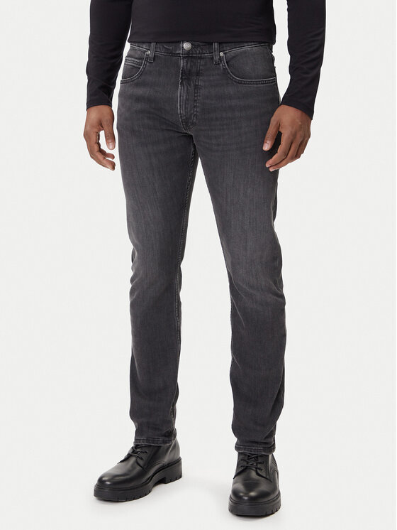 Lee Дънки Rider 112363851 Черен Slim Fit цвят на ниска цена