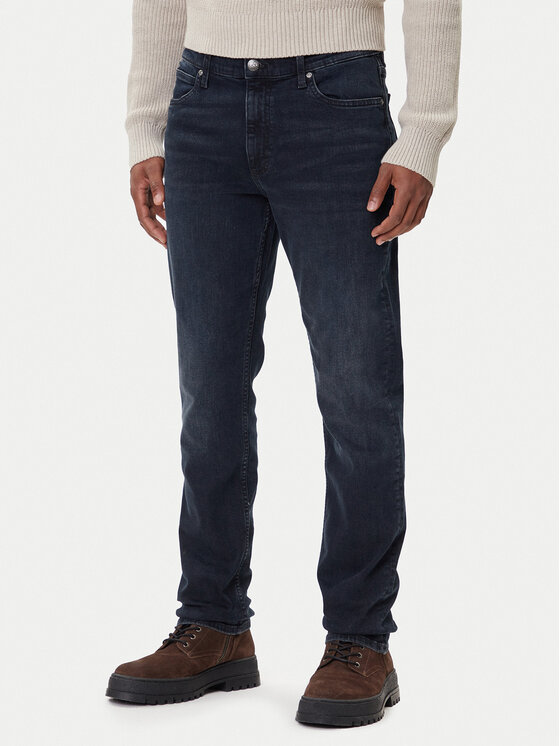 Lee Дънки West 112373386 Черен Straight Fit цвят на ниска цена