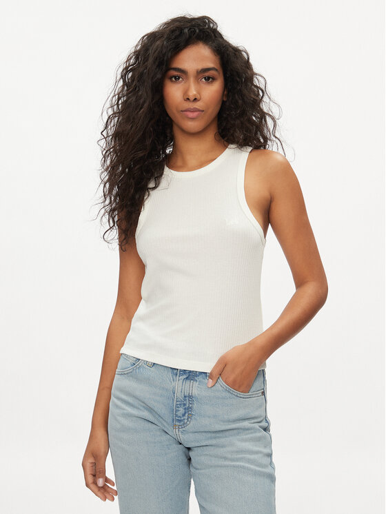 Lee топ 112350212 Екрю Slim Fit цвят на ниска цена